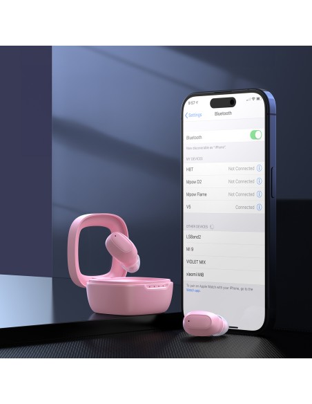 MEMS In-Ear Wireless TWS Bluetooth 5.3 ausinės – rožinės spalvos
 
MEMS In-Ear Wireless TWS Bluetooth 5.3 ausinės – rožinės spalvos
