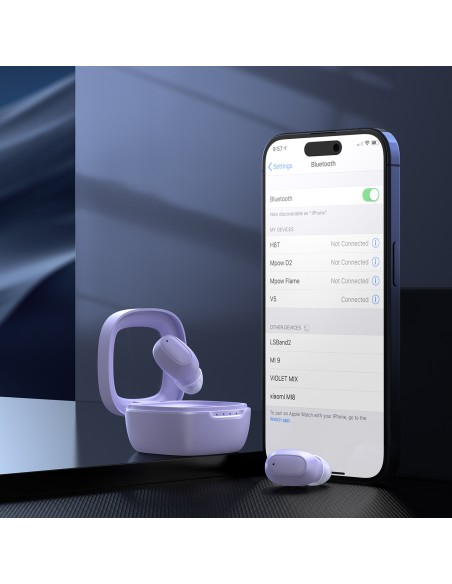 MEMS Wireless TWS Bluetooth 5.3 In-Ear ausinės – violetinė
 
MEMS Wireless TWS Bluetooth 5.3 In-Ear ausinės – violetinė