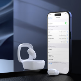 
MEMS Wireless TWS Bluetooth 5.3 In-Ear ausinės – baltos

