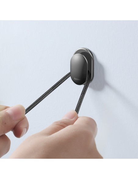 
Mažas Shell lipnus kabliukas automobiliui. namo. garažo RINKINYS 4 vnt. - juoda
