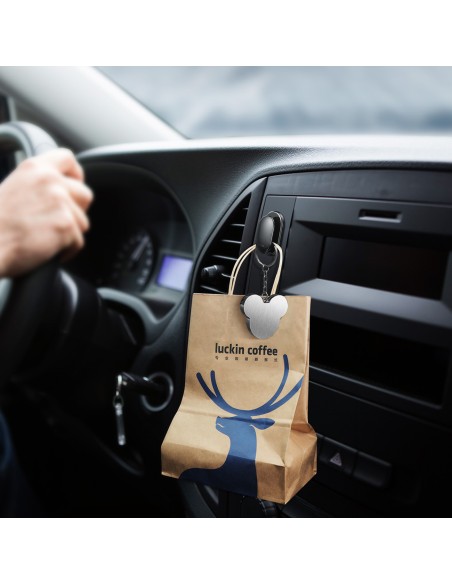 
Mažas Shell lipnus kabliukas automobiliui. namo. garažo RINKINYS 4 vnt. - juoda
