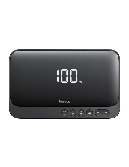 
4 viename starteris 600A su žibintuvėliu, 6000 mAh maitinimo blokas, Super Energy kompresorius - juodas
