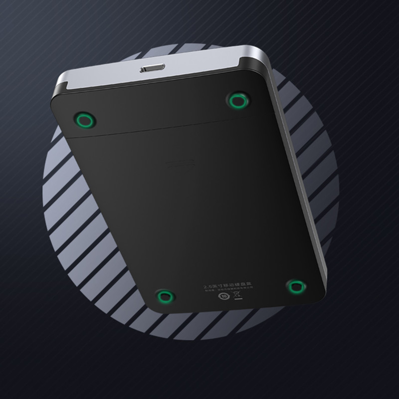 Kietojo disko vieta 2,5 colio SATA 3,0 6Gbps + USB-C kabelis 0,5 m – sidabrinis