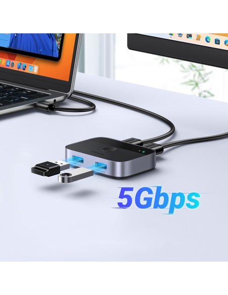 „2 viename“ adapteris 2 x USB-A 3.0 (įvestis) / 2 x USB-A (išvestis) – pilka
 
„2 viename“ adapteris 2 x USB-A 3.0 (įvestis) / 2 x USB-A (išvestis) – pilka