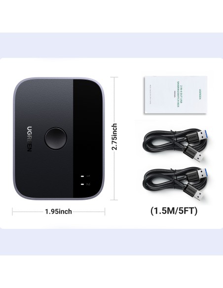 „2 viename“ adapteris 2 x USB-A 3.0 (įvestis) / 2 x USB-A (išvestis) – pilka
 
„2 viename“ adapteris 2 x USB-A 3.0 (įvestis) / 2 x USB-A (išvestis) – pilka