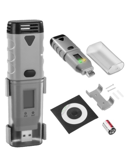 USB temperatūros ir drėgmės registratorius, diapazonas nuo -35 iki 80C USB temperatūros ir drėgmės registratorius, diapazonas nuo -35 iki 80C
