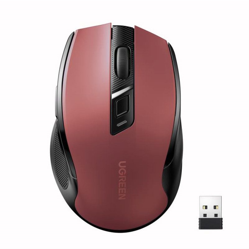 
Pelė optinė pelė belaidė USB 2.4GHz 4000 DPI – raudona
