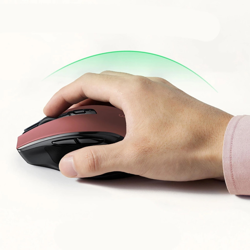 Pelė optinė pelė belaidė USB 2.4GHz 4000 DPI – raudona