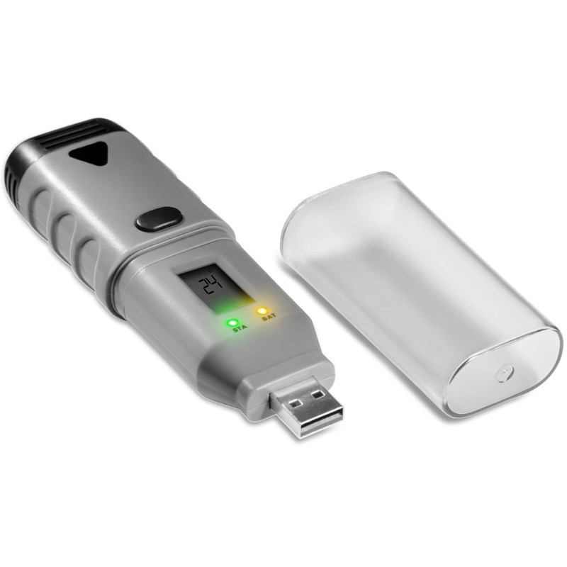 USB temperatūros ir drėgmės registratorius, diapazonas nuo -35 iki 80C