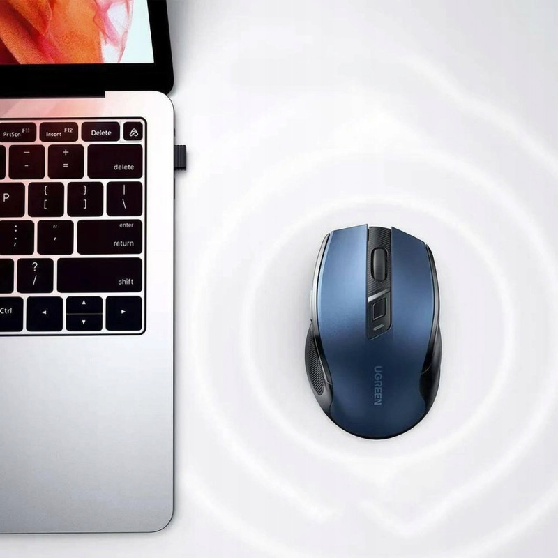 Pelė optinė pelė belaidė USB 2.4GHz 4000 DPI – mėlyna