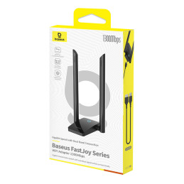 
USB WiFi 2.4GHz 5GHz FastJoy Access Point 1800 Mb/ s tinklo plokštė – juoda
