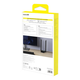 
USB WiFi 2.4GHz 5GHz FastJoy Access Point 1800 Mb/ s tinklo plokštė – juoda
