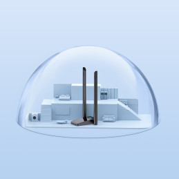 
USB WiFi 2.4GHz 5GHz FastJoy Access Point 1800 Mb/ s tinklo plokštė – juoda

