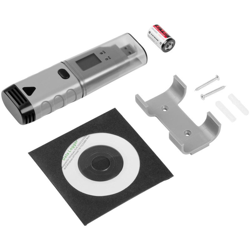USB temperatūros ir drėgmės registratorius, diapazonas nuo -35 iki 80C