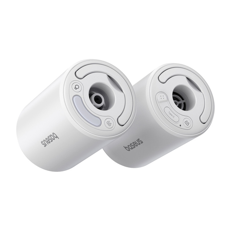 Kelioninis oro čiužinio siurblys 2in1 su LED žibintuvėliu PocketGo Pro – baltas