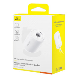
Kelioninis oro čiužinio siurblys 2in1 su LED žibintuvėliu PocketGo Pro – baltas
