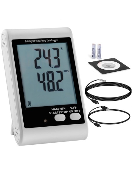 Išorinis USB temperatūros ir drėgmės registratorius, diapazonas nuo -40 iki 125C Išorinis USB temperatūros ir drėgmės registratorius, diapazonas nuo -40 iki 125C