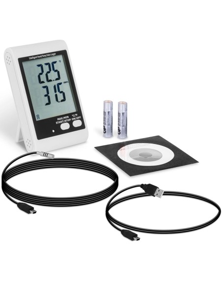 Išorinis USB temperatūros ir drėgmės registratorius, diapazonas nuo -40 iki 125C Išorinis USB temperatūros ir drėgmės registratorius, diapazonas nuo -40 iki 125C