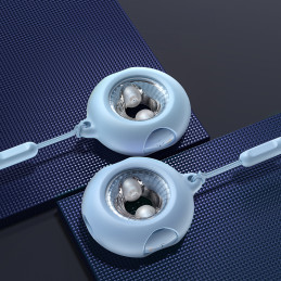 
TWS Bluetooth 5.3 LightAura VocalSound belaidės ausinės – mėlynos
