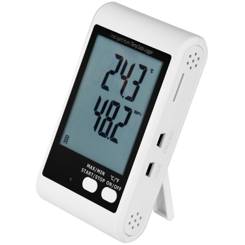 Išorinis USB temperatūros ir drėgmės registratorius, diapazonas nuo -40 iki 125C