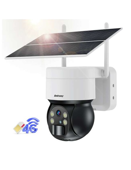 Išmanioji saulės PTZ kamera 4G LTE su 5 W saulės kolektoriumi ASC006-4G – balta
 
Išmanioji saulės PTZ kamera 4G LTE su 5 W saulės kolektoriumi ASC006-4G – balta