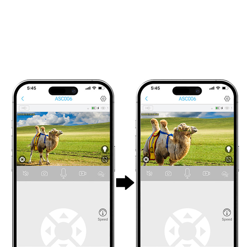Išmanioji saulės PTZ kamera 4G LTE su 5 W saulės kolektoriumi ASC006-4G – balta