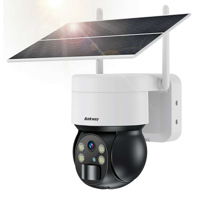 Išmani saulės PTZ WiFi kamera su 5W saulės kolektoriumi ASC006-WF – balta