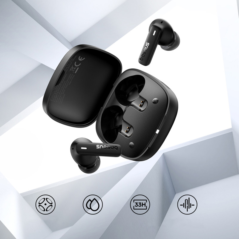 Bowie E19 TWS In-Ear belaidės ausinės USB-C – juodos