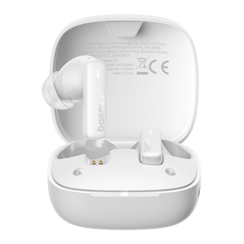 
Bowie E19 TWS In-Ear belaidės ausinės USB-C – balta
