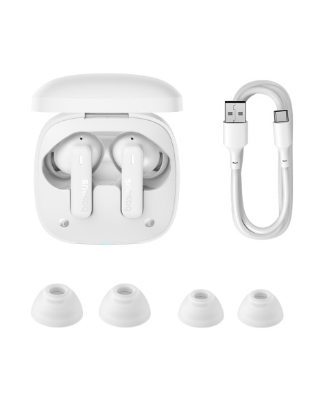 Bowie E19 TWS In-Ear belaidės ausinės USB-C – balta
 
Bowie E19 TWS In-Ear belaidės ausinės USB-C – balta