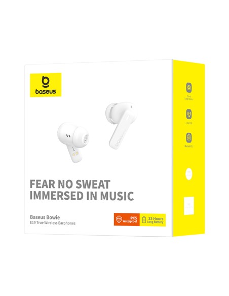 Bowie E19 TWS In-Ear belaidės ausinės USB-C – balta
 
Bowie E19 TWS In-Ear belaidės ausinės USB-C – balta