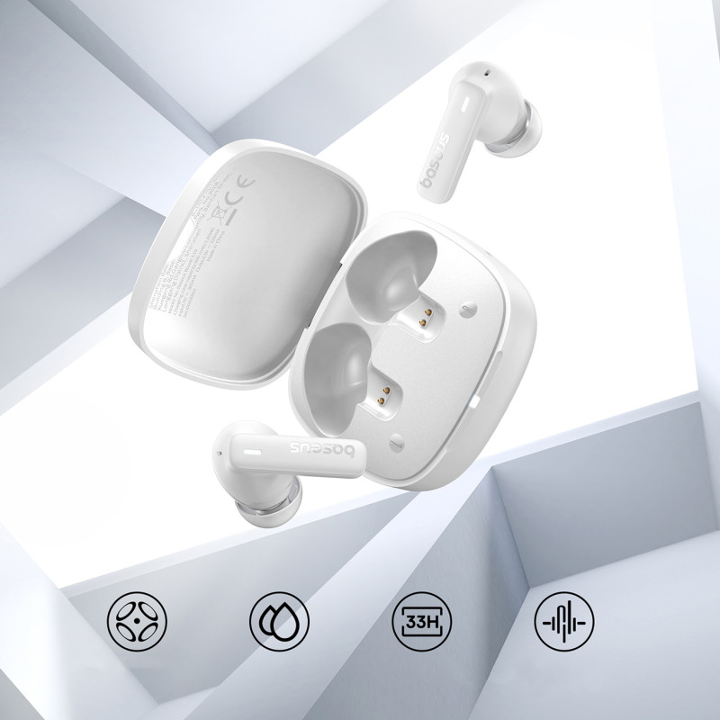 Bowie E19 TWS In-Ear belaidės ausinės USB-C – balta