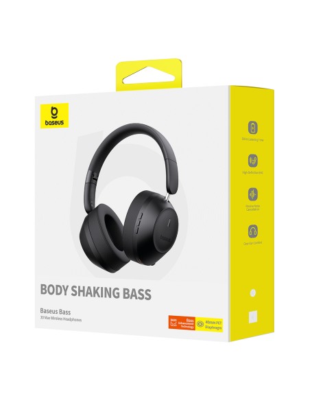 „Bass 30 Max“ Bluetooth 5.3 belaidės ausinės – juodos
 
„Bass 30 Max“ Bluetooth 5.3 belaidės ausinės – juodos