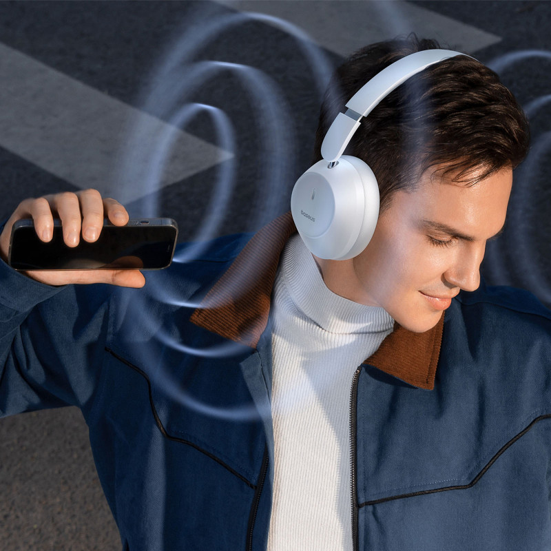 Bass 30 Max Bluetooth 5.3 belaidės ausinės – baltos