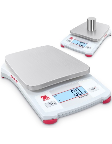 Techninės edukacinės ir tikslios baterijų valdymo skalės COMPASS CX 1200g / 0.1g - OHAUS CX1201