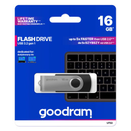 
Pendrive Flash atmintis 16 GB USB 3.2 Gen 1 UTS3 – juoda

