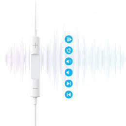 
USB-C ausinės su 1,2 m laidu – balta
