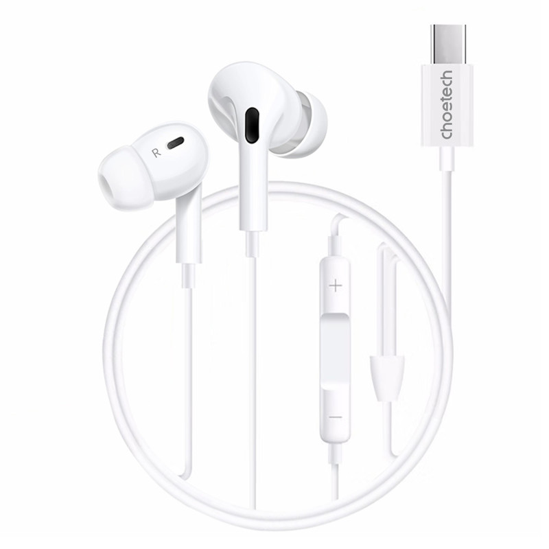 
USB-C ausinės su 1,2 m laidu – balta
