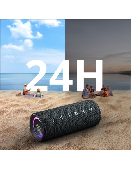 Mirtune C2 24W nešiojamasis Bluetooth garsiakalbis + USB-C AUX laidai – juodi
 
Mirtune C2 24W nešiojamasis Bluetooth garsiakalbis + USB-C AUX laidai – juodi