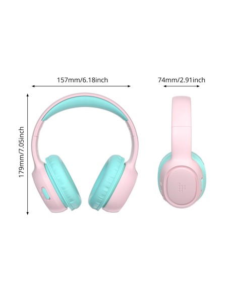 KH02 Bluetooth belaidės ausinės vaikams su garsumo valdymu – rožinės spalvos
 
KH02 Bluetooth belaidės ausinės vaikams su garsumo valdymu – rožinės spalvos