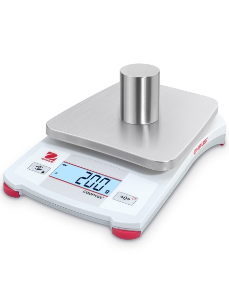 Techninės edukacinės ir tikslios baterijų valdymo skalės COMPASS CX 1200g / 0.1g - OHAUS CX1201