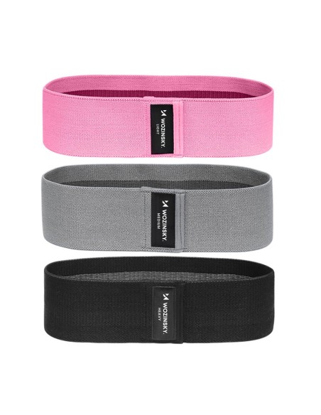 Medžiagos atsparumo juostos guminės mankštos mini juostos joga fitneso crossfit RINKINYS 3 vnt