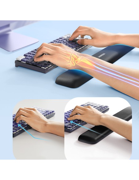 Ergonomiška atminties putų klaviatūros riešo atrama – juoda
 
Ergonomiška atminties putų klaviatūros riešo atrama – juoda