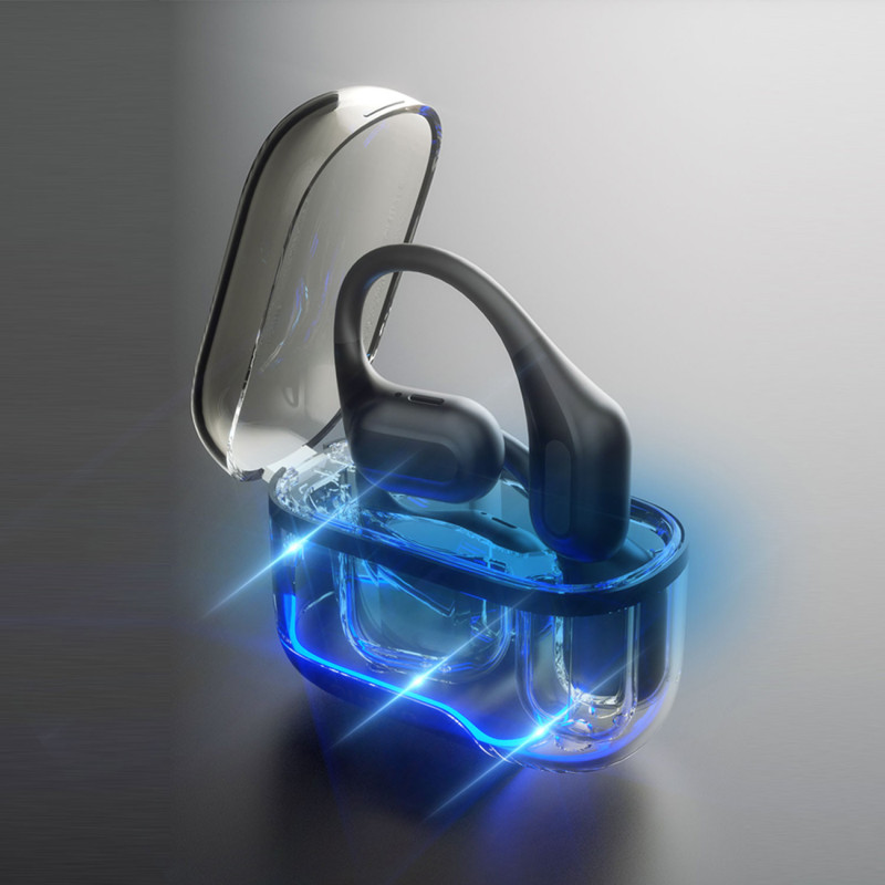 U17Pro belaidės ausinės su Bluetooth 5.3 ir ANC – juodos