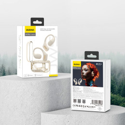 
U17Pro On-Ear belaidės ausinės su Bluetooth 5.3 ir ANC – balta
