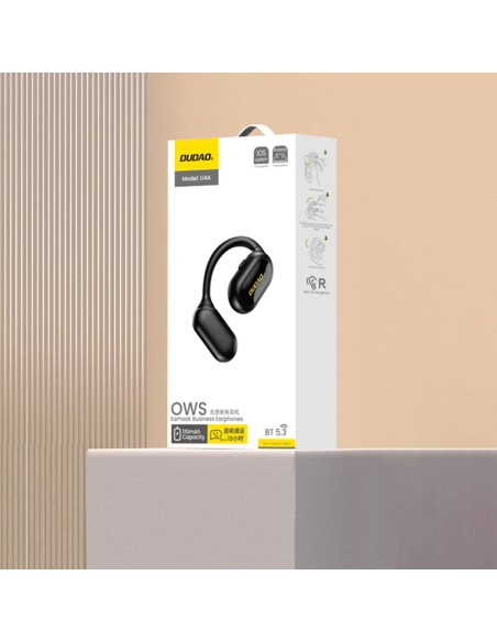 
OWS U4A verslo ausinės su mikrofonu Bluetooth 5.3 IPX5 skambučiams – juodos spalvos
