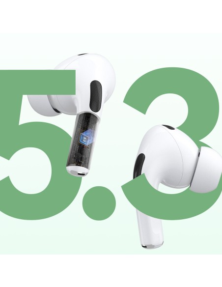 U19 TWS Wireless Bluetooth 5.3 In-Ear ausinės su LED ekranu – balta
 
U19 TWS Wireless Bluetooth 5.3 In-Ear ausinės su LED ekranu – balta