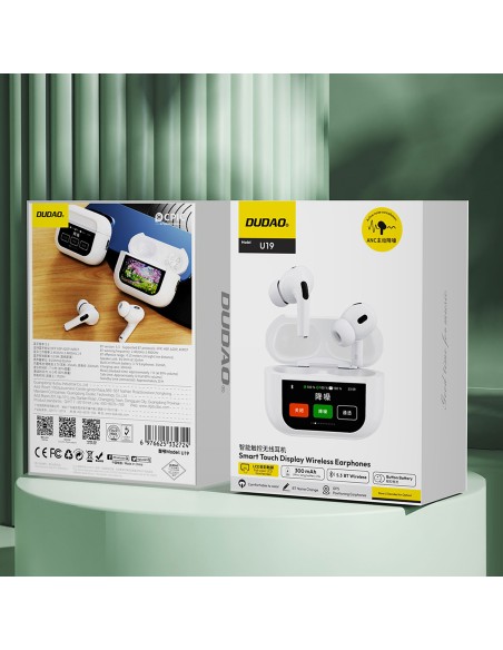 U19 TWS Wireless Bluetooth 5.3 In-Ear ausinės su LED ekranu – balta
 
U19 TWS Wireless Bluetooth 5.3 In-Ear ausinės su LED ekranu – balta