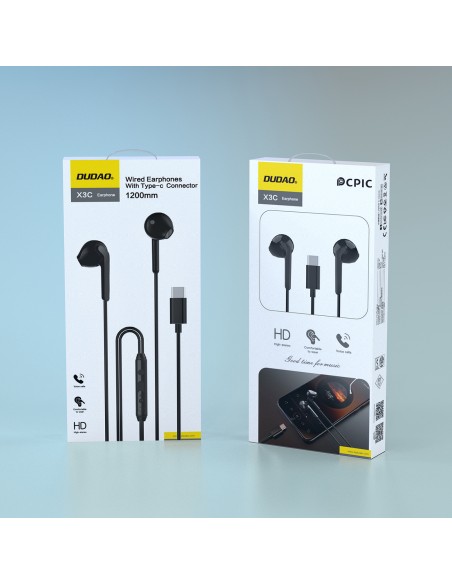 X3C laidinės ausinės su mikrofonu ir nuotolinio valdymo pulteliu USB-C 1,2 m – juodos
 
X3C laidinės ausinės su mikrofonu ir nuotolinio valdymo pulteliu USB-C 1,2 m – juodos