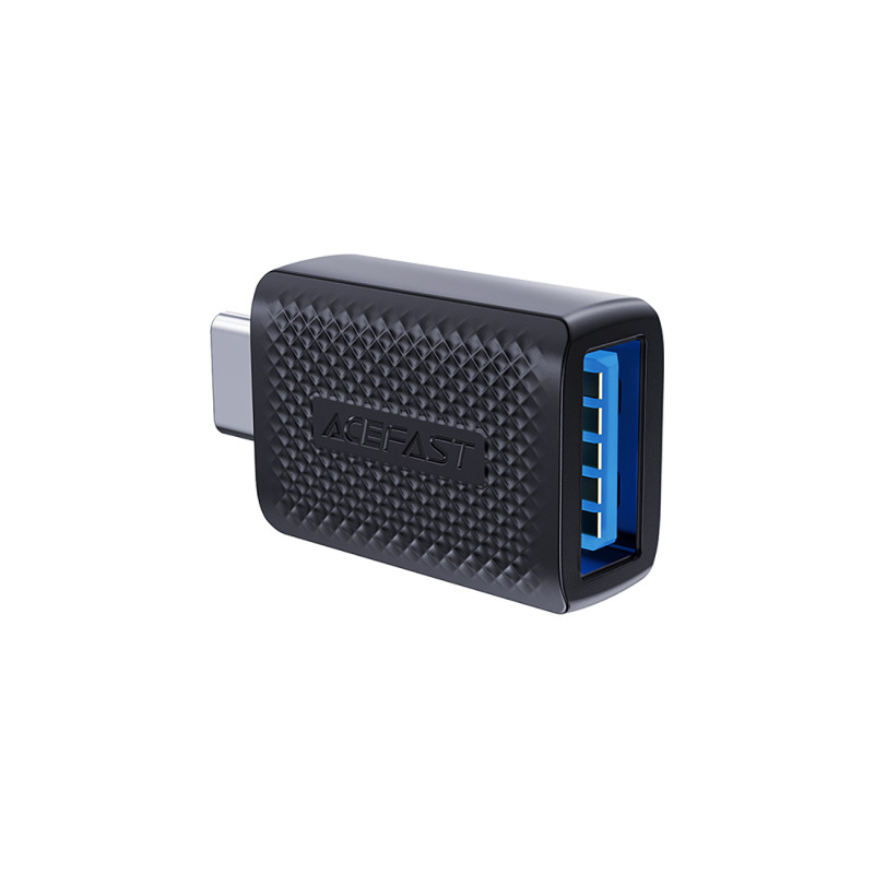 USB-A į USB-C 3.0 vyriškas 5Gb/ s adapteris – juodas